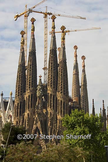 The Sagrada Familia Gaudi's cathedral in Barcelona