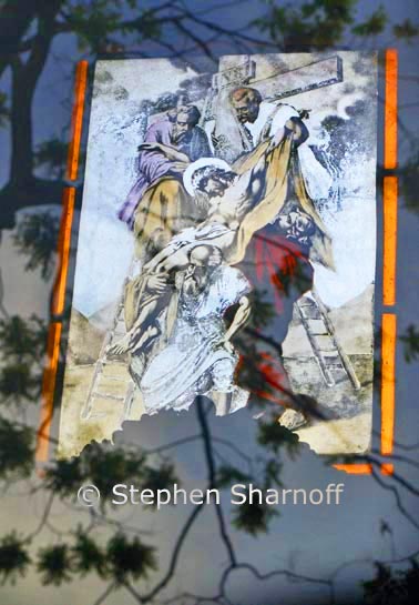 stained glass descent graphic