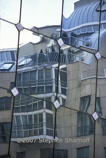 paris building reflections graphic