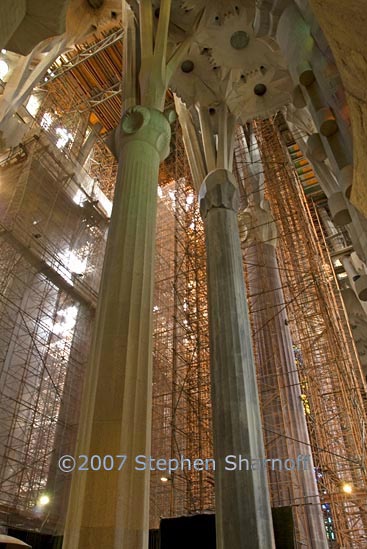 sagrada familia interior graphic