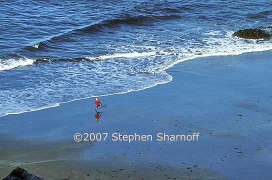 boy running on beach graphic