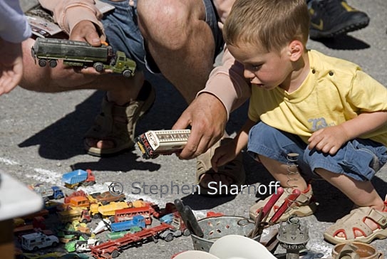 boy with trucks graphic