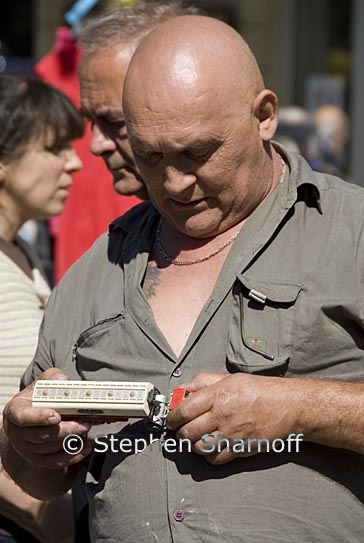 man with toy truck graphic