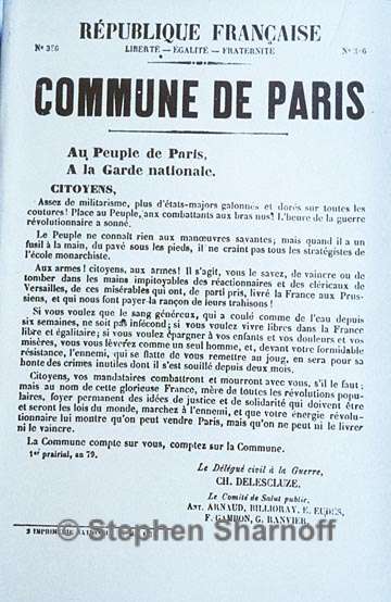 paris commune poster graphic
