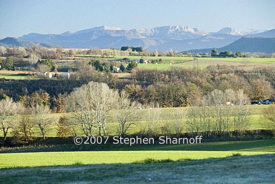 winter fields provence graphic