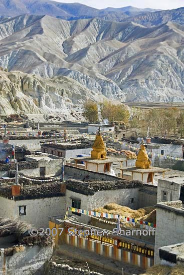 lo monthang monestary roof 2 graphic