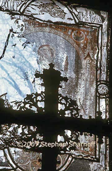 st glass cross graphic