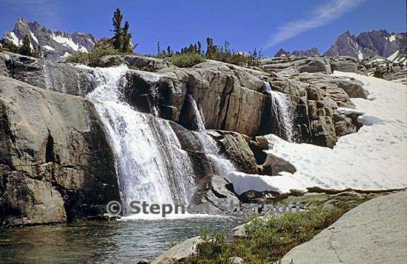 moonlight lake waterfalls graphic